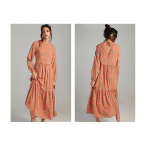 Anthropologie Bobo Choses Floral Flared Maxi Dress